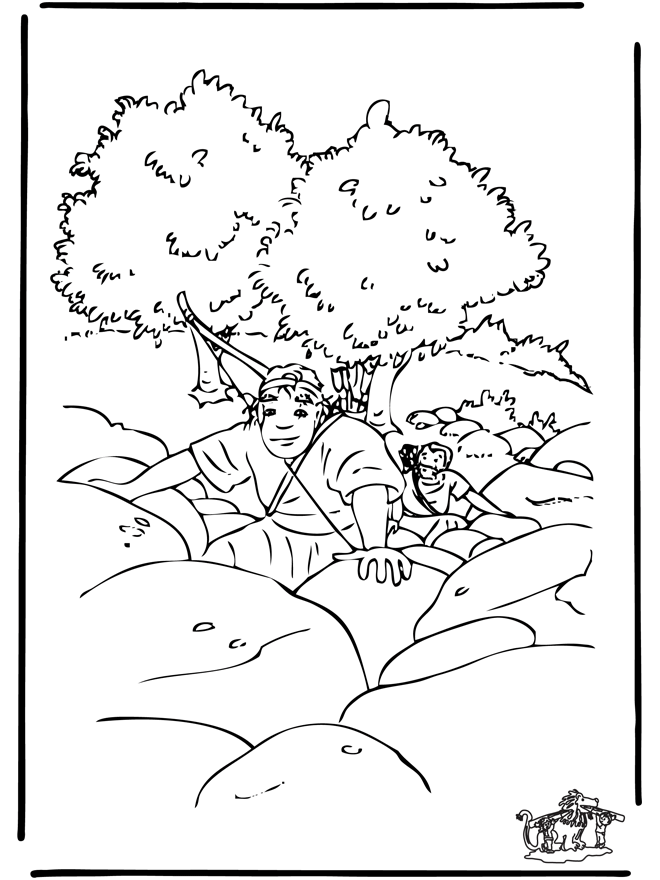 Bible Coloring Pages Old Testament David Shepherd