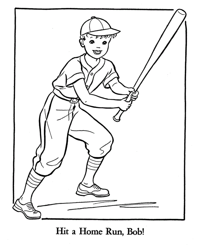 Baseball Coloring Pages | Coloring Kids