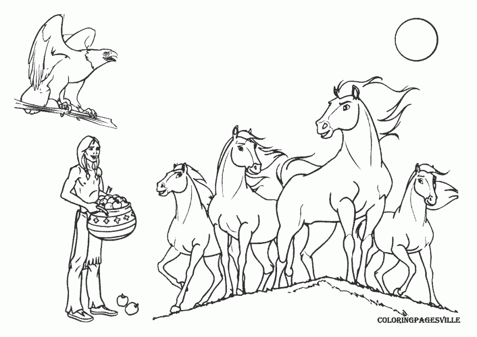 Mustang Horse Coloring Pages Printable Horse Coloring Pages 110086 