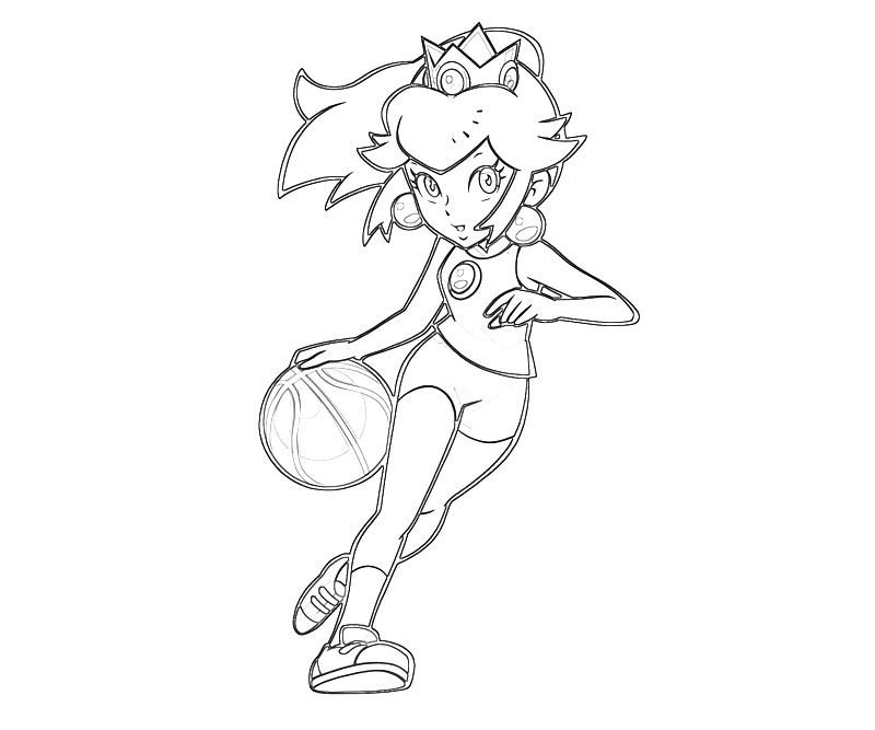 Princess Peach Peach Play Basket Ball | jozztweet