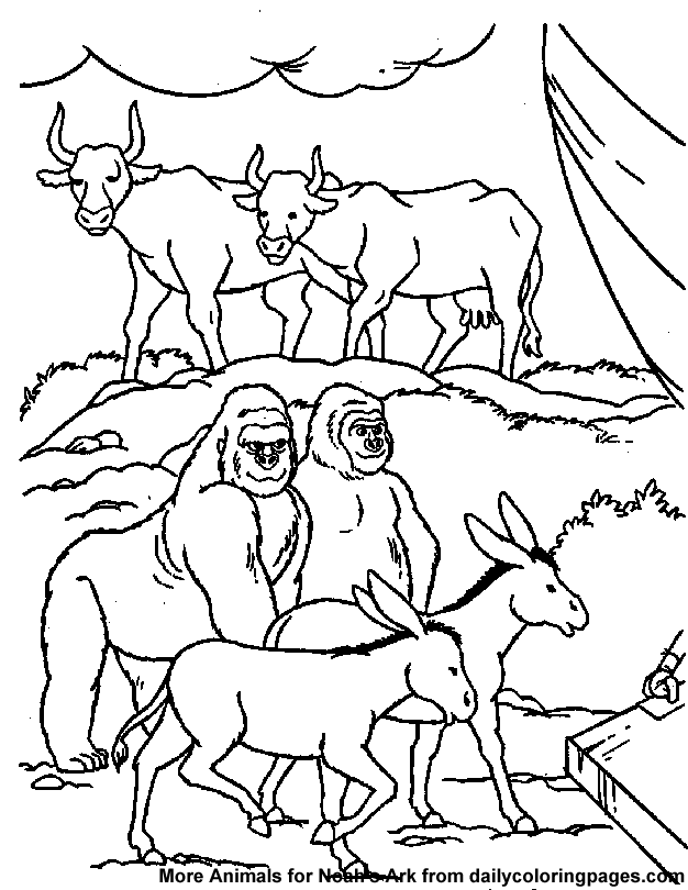 Noah's Ark Bible Coloring Sheets