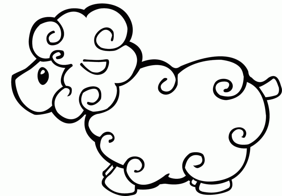Coloring Pages Sheep - Coloring Home