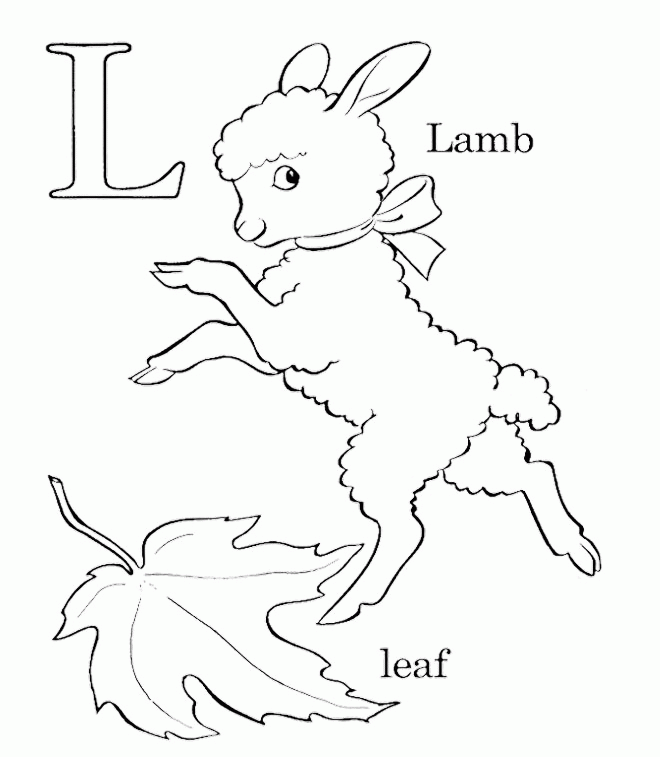 L For Lemons And Lamb Coloring Pages - Activity Coloring Coloring 