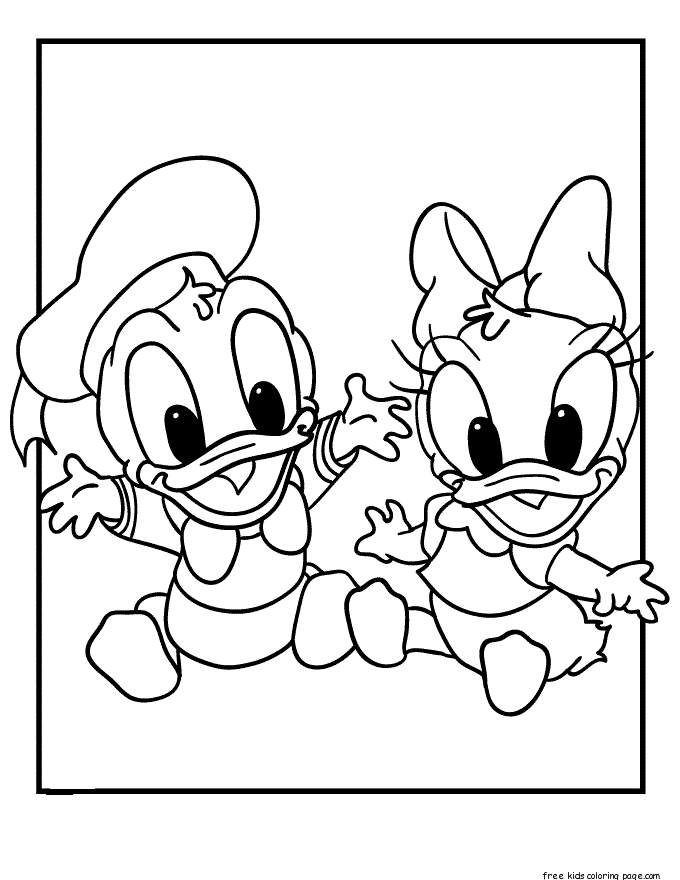 Daisy And Donald Duck Coloring Pages - Coloring Home