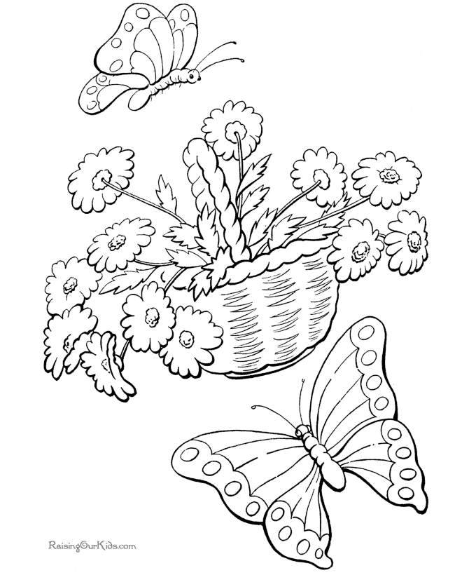 spring coloring pages for adults – 670×820 Download Free Wallpaper 