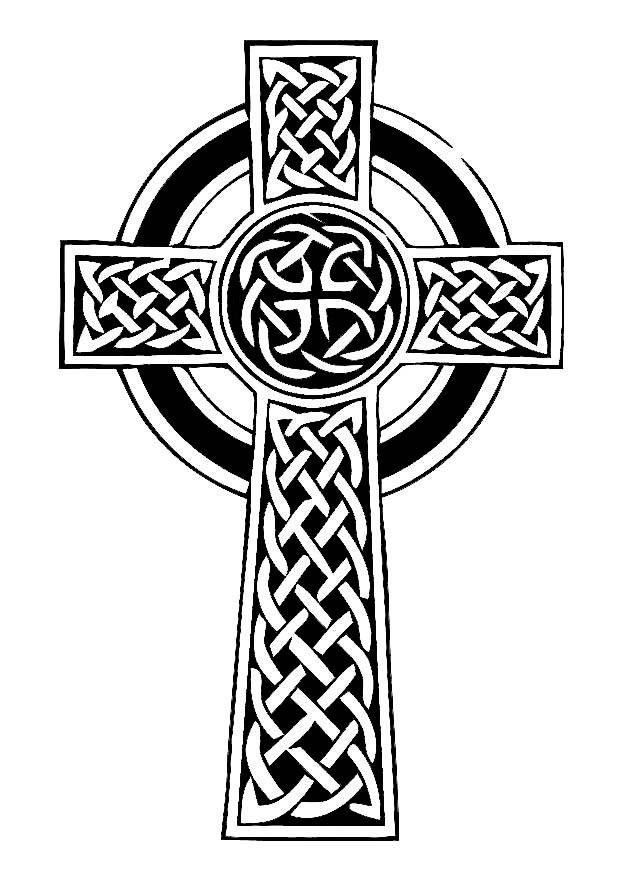 Coloring page celtic cross - img 11017.