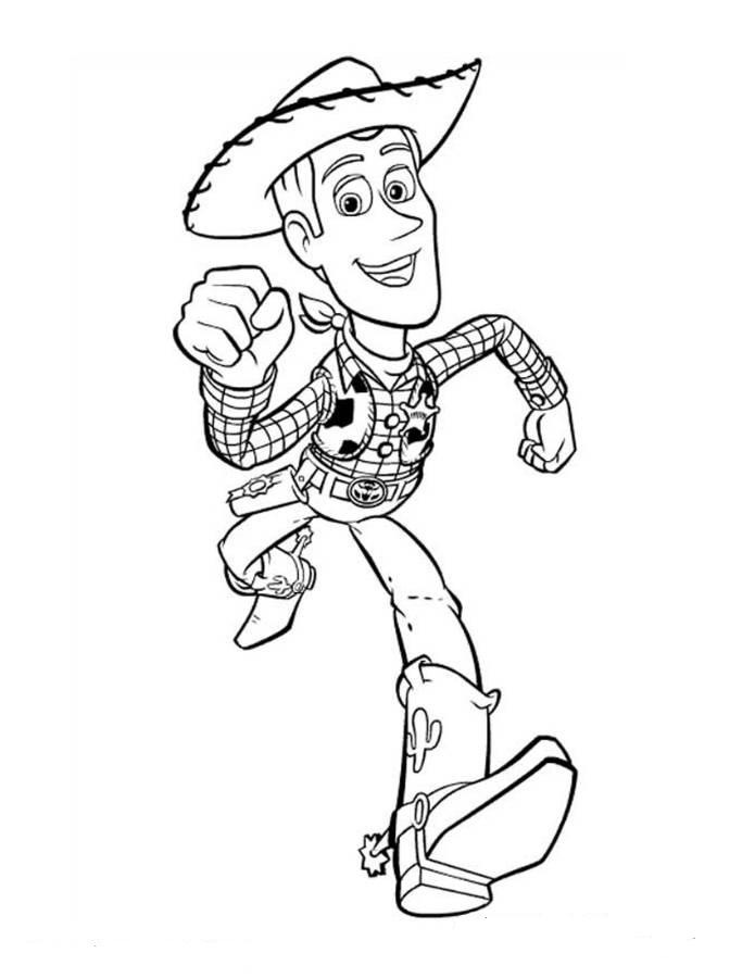 toy story woody coloring page pictures