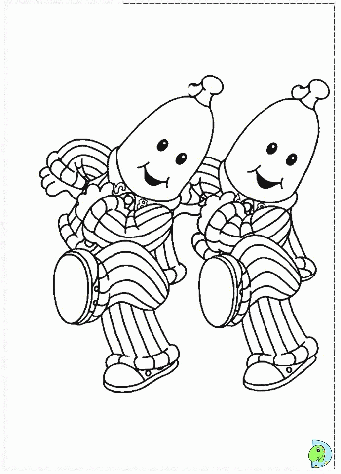 amy in bananas in pajamas Colouring Pages