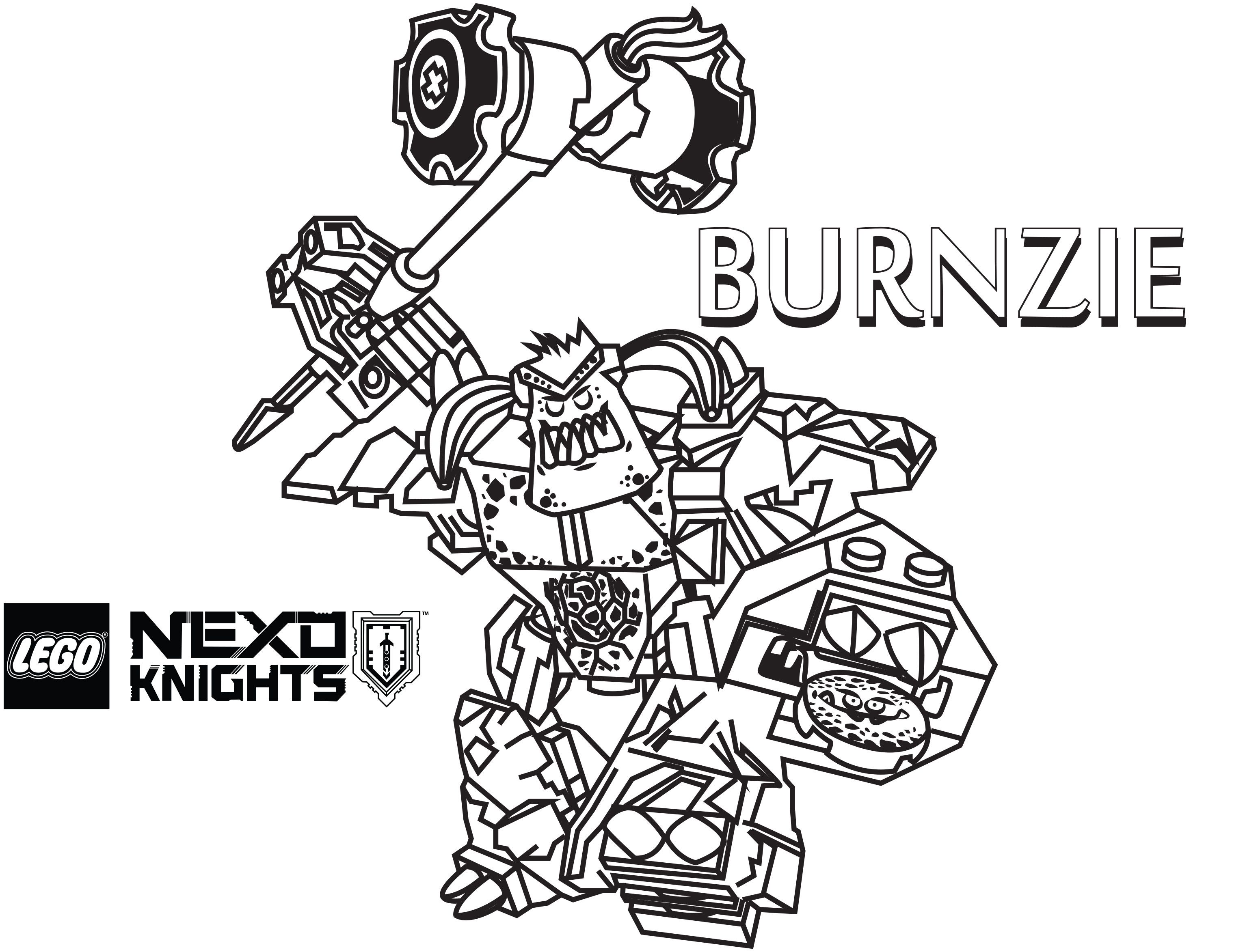 LEGO Nexo Knights Coloring Pages : Free Printable LEGO Nexo