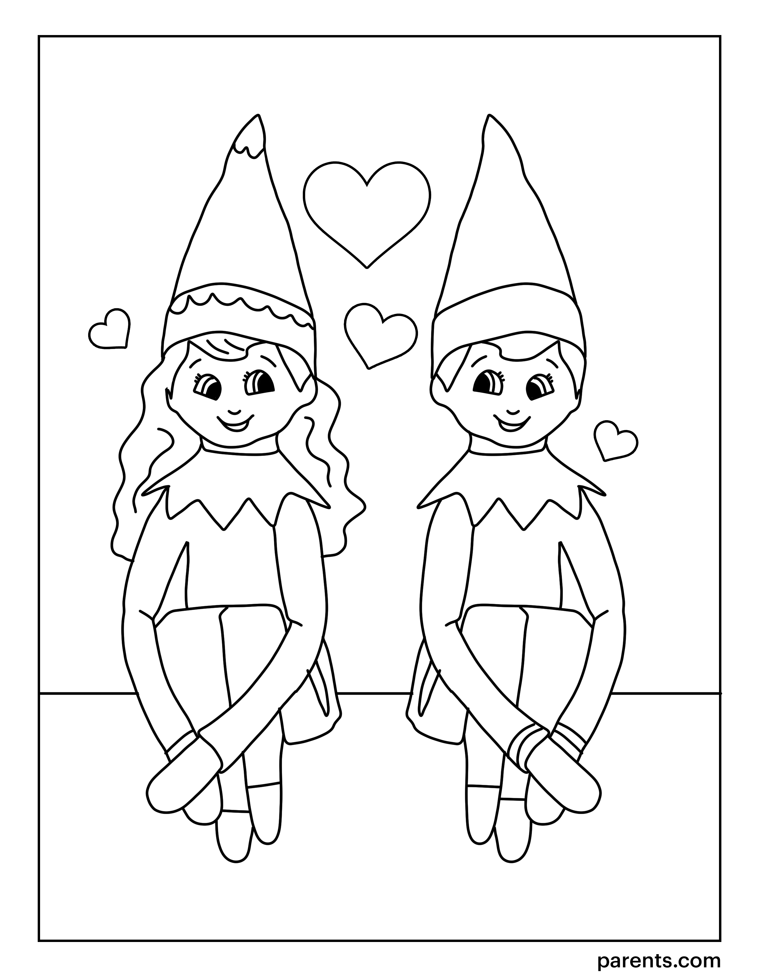 7 Elf on the Shelf Inspired Coloring Pages to Get Kids Excited for  Christmas | Parents