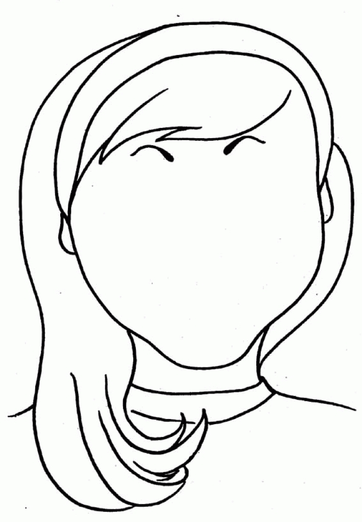 Blank Face Coloring Page - Coloring Home
