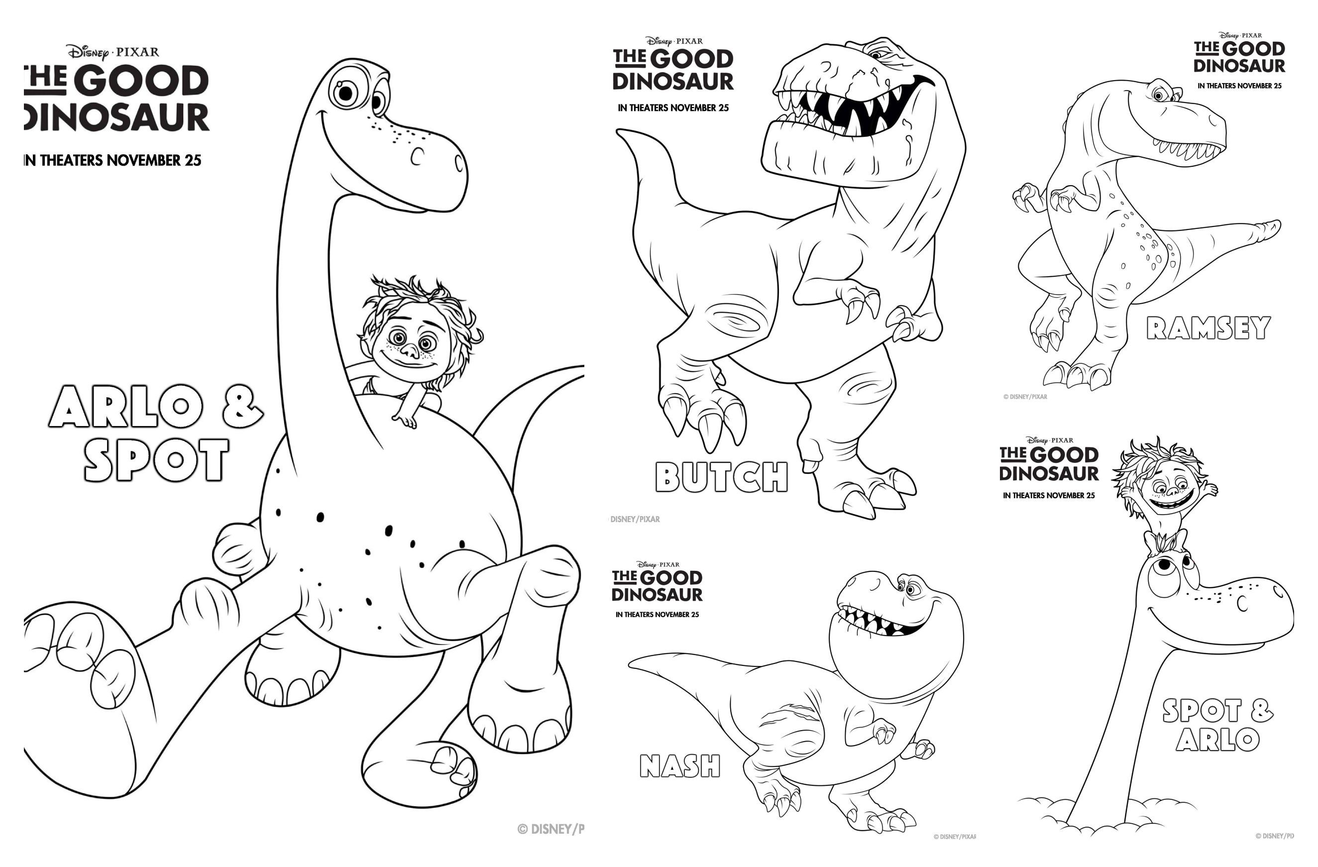 The Good Dinosaur Coloring Pages and Activity Sheets #GoodDino ...