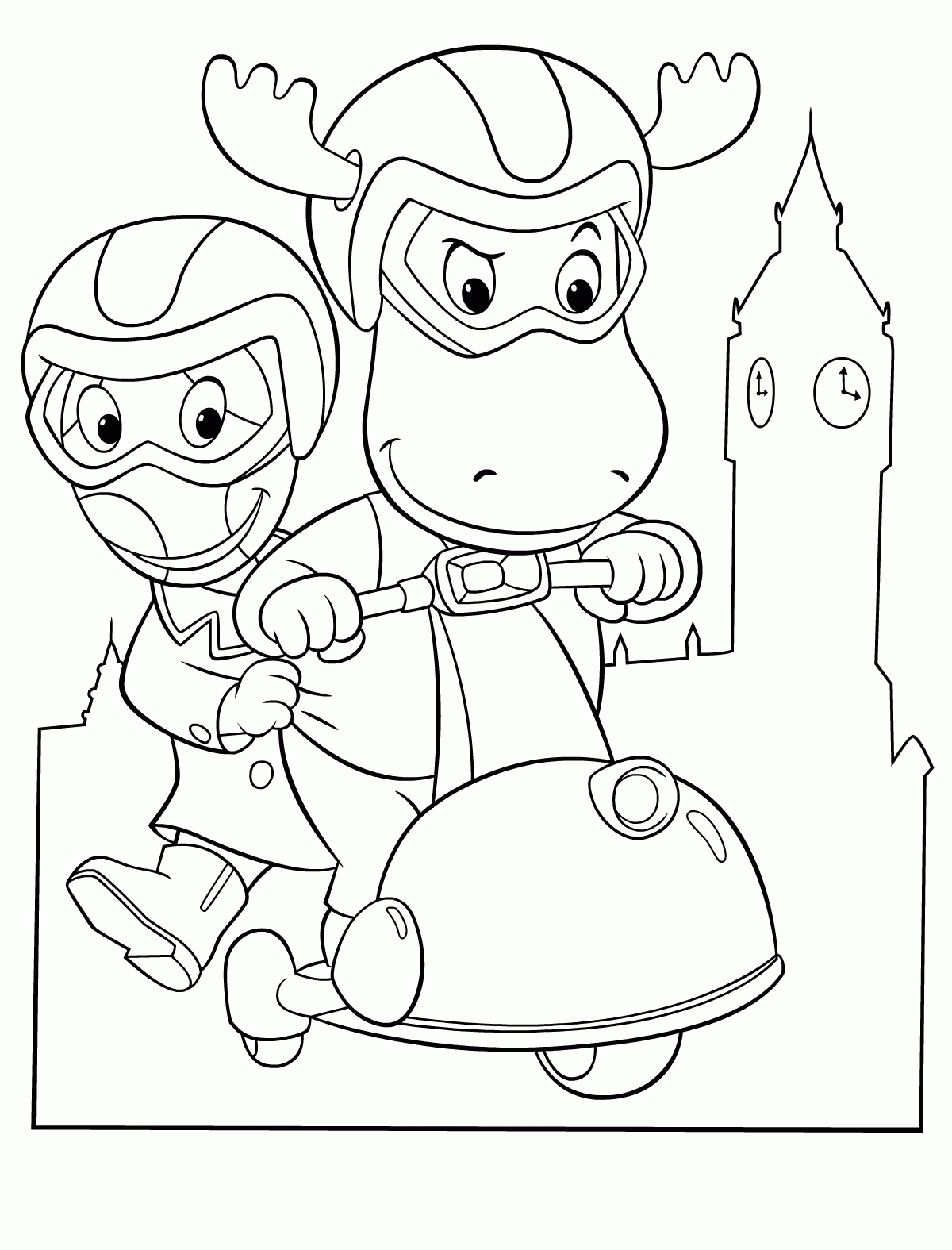 Backyardigans Coloring Pages Free Coloring Home