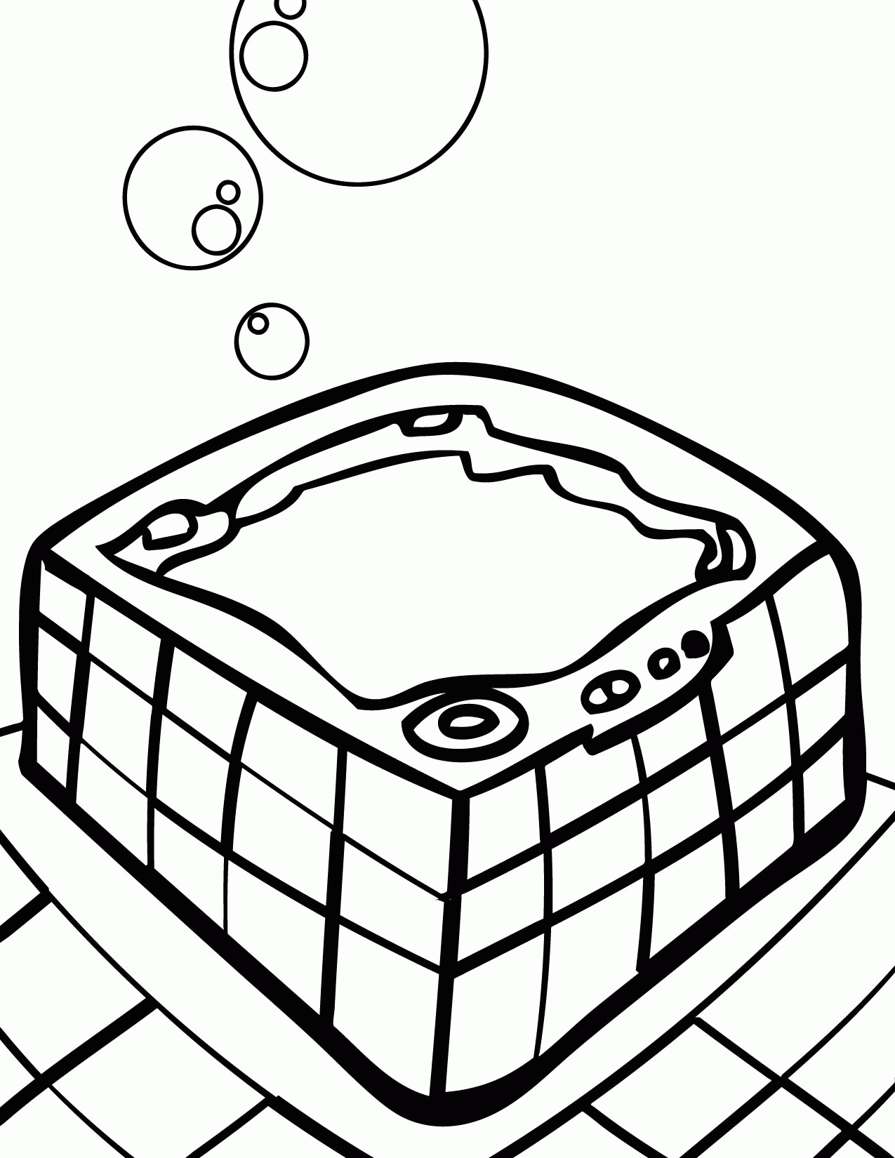 Pool Party Coloring Pages - Handipoints