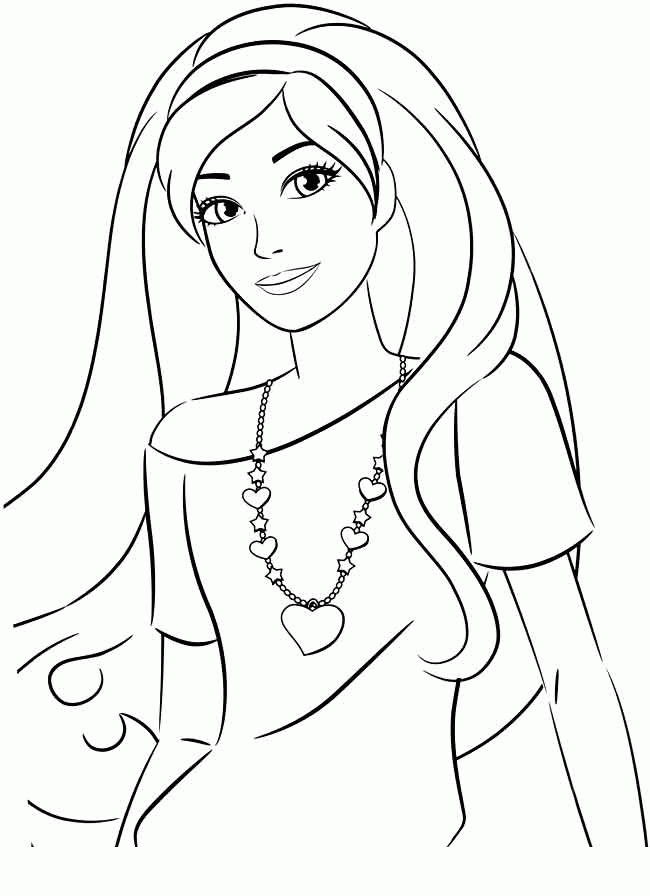 Barbie coloring pages to print for free; mermaid, princess, dolls ...