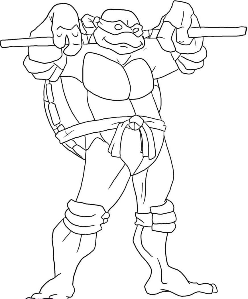 Ninja Turtles Christmas Coloring Pages - Coloring Home