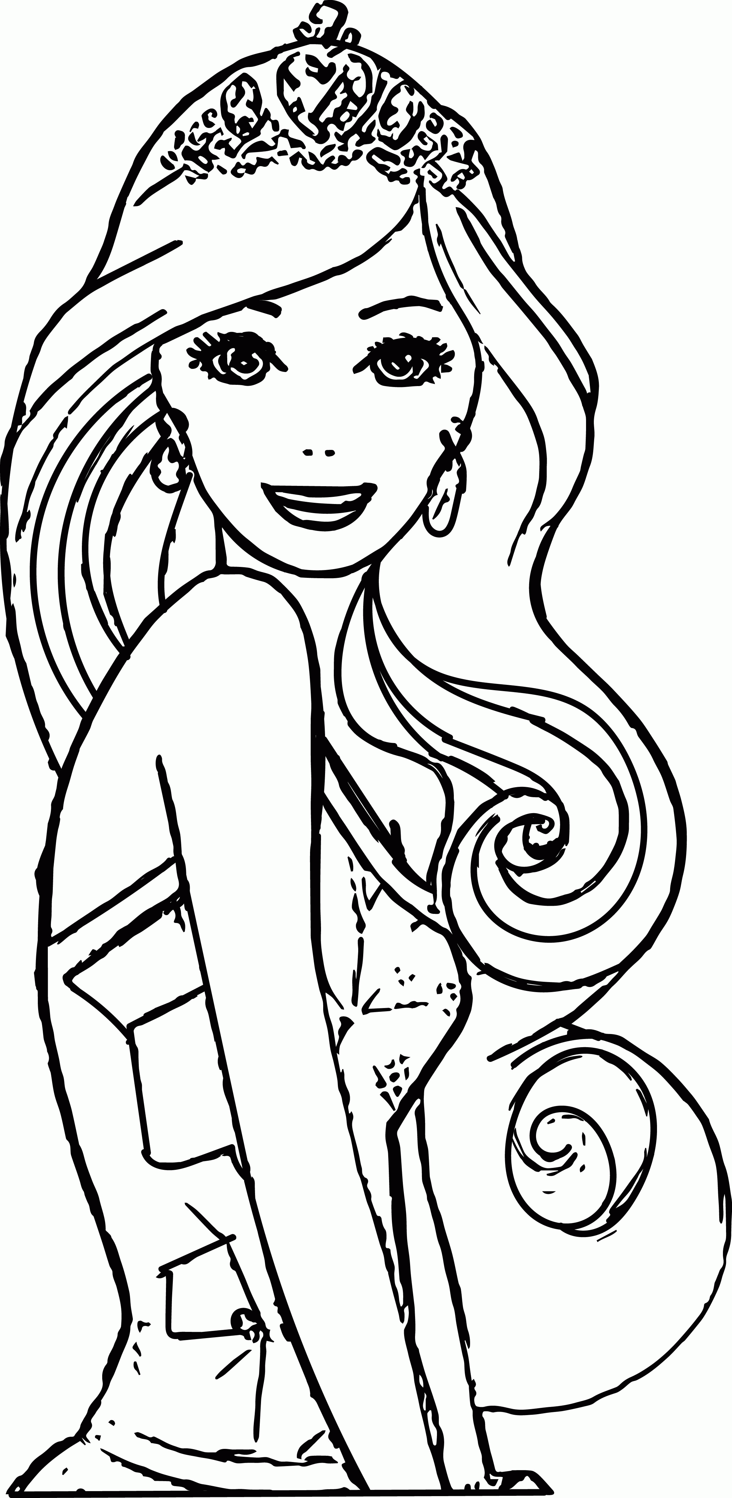 Barbie Face Coloring Page 01 | Wecoloringpage - Coloring Home