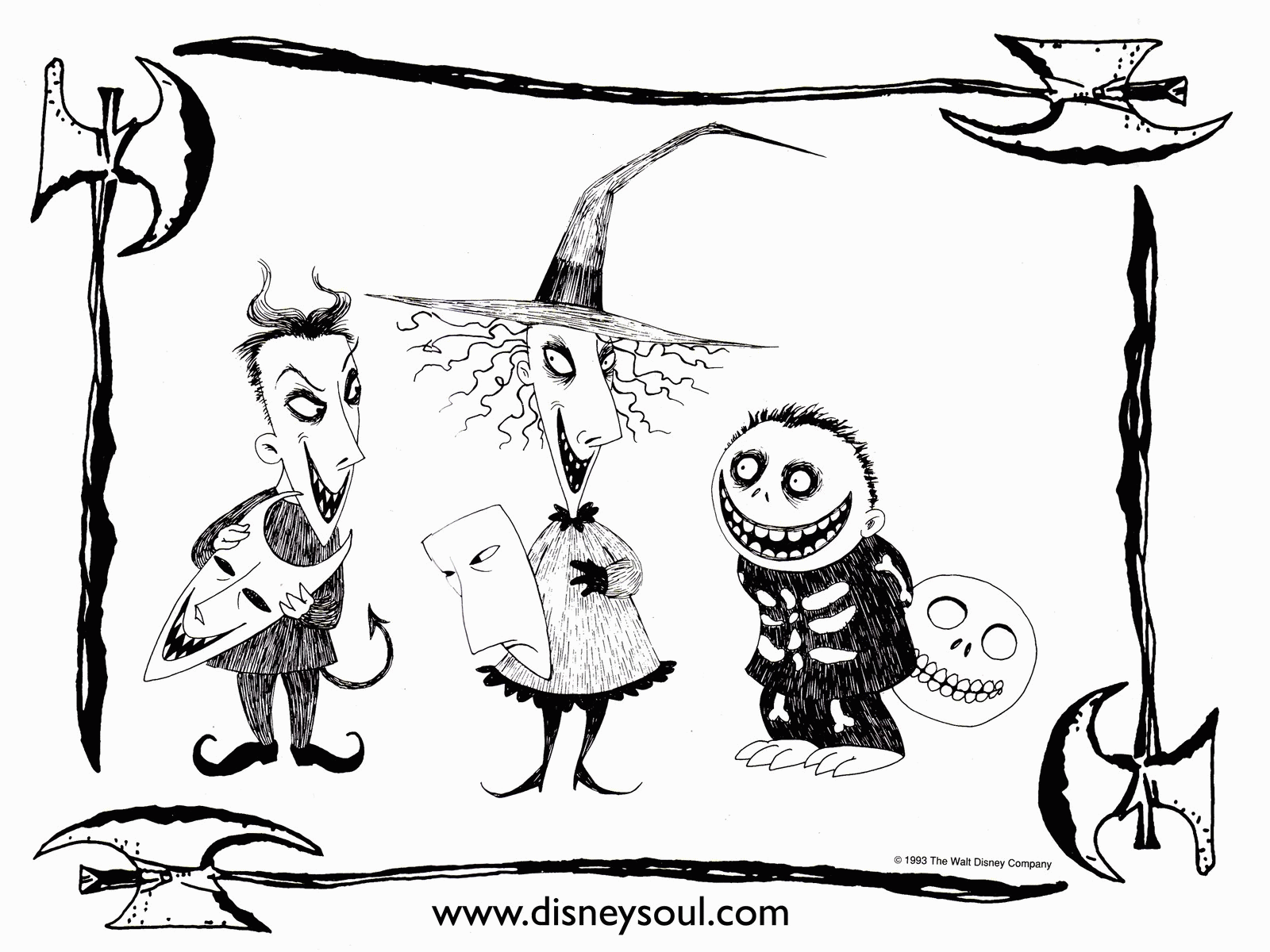 impressive Nightmare Before Christmas Coloring Pages - superb ...