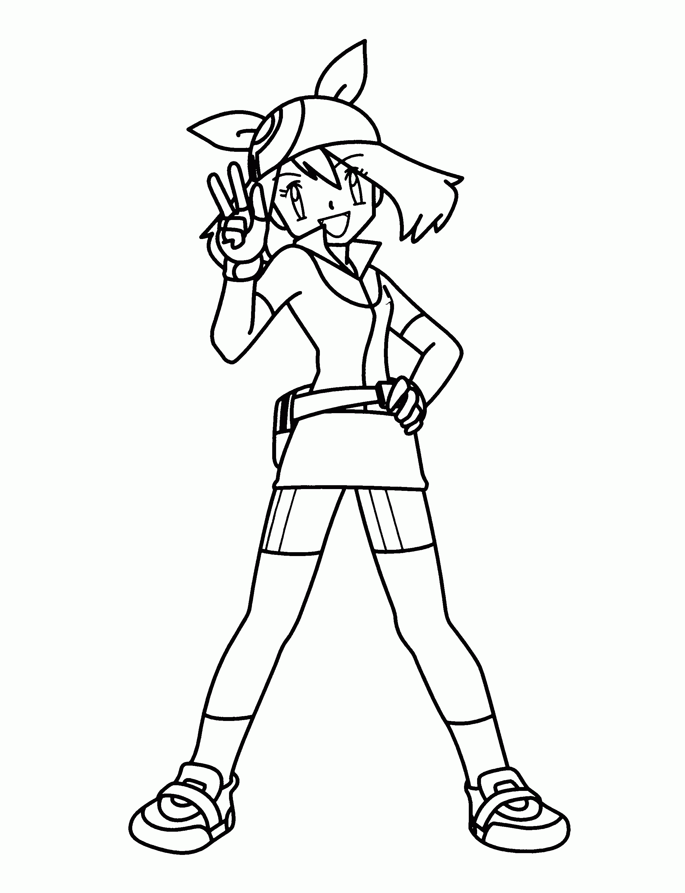 Pokemon Trainer May Coloring Pages, emulator download for fun new ...