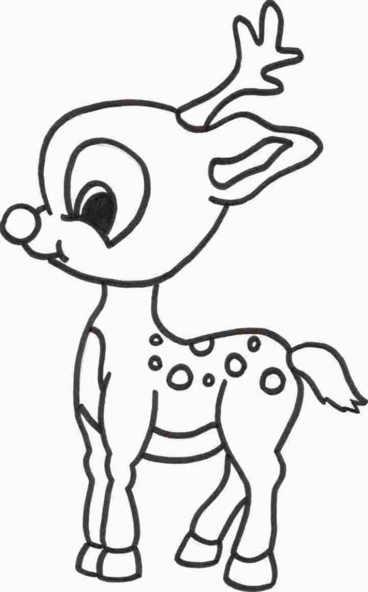 Build A Reindeer Coloring Page - Coloring Pages For All Ages