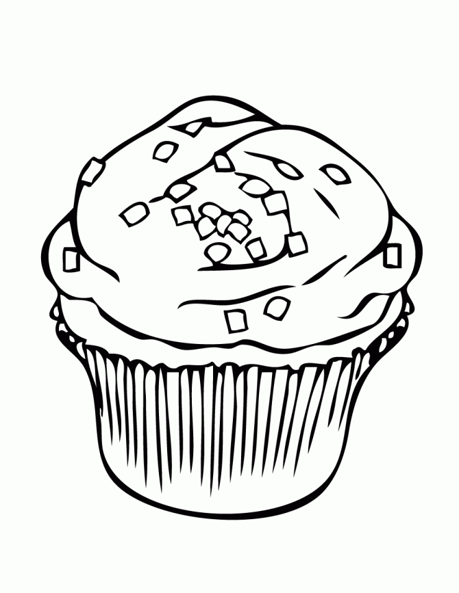 Free Printable Cupcake Coloring Pages For Kids #3906 Cupcake ...