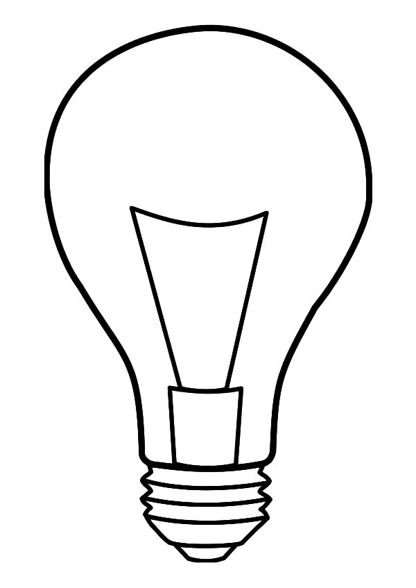 Light Bulb Coloring Pages For Kids - Download & Print Online Coloring Pages  for Free | Color Nimbus