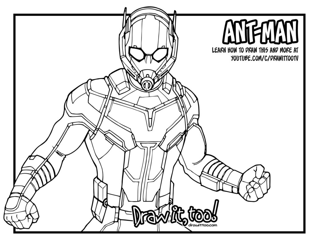 Coloring Pages : Avengers Ant Mang Pages For Kids Free ...