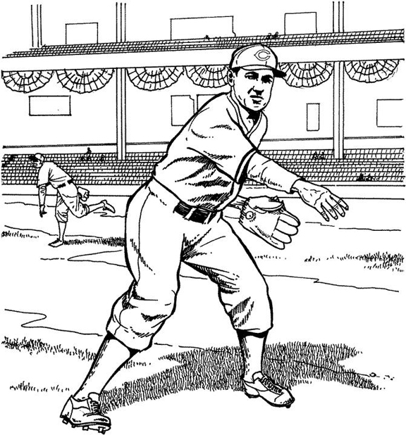 Cincinnati Reds Baseball Coloring Pages - Get Coloring Pages