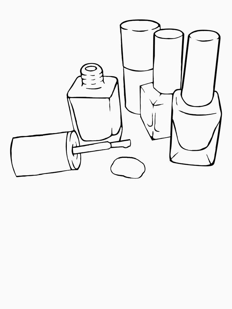 Nail Polish Coloring Pages ~ Scenery Mountains