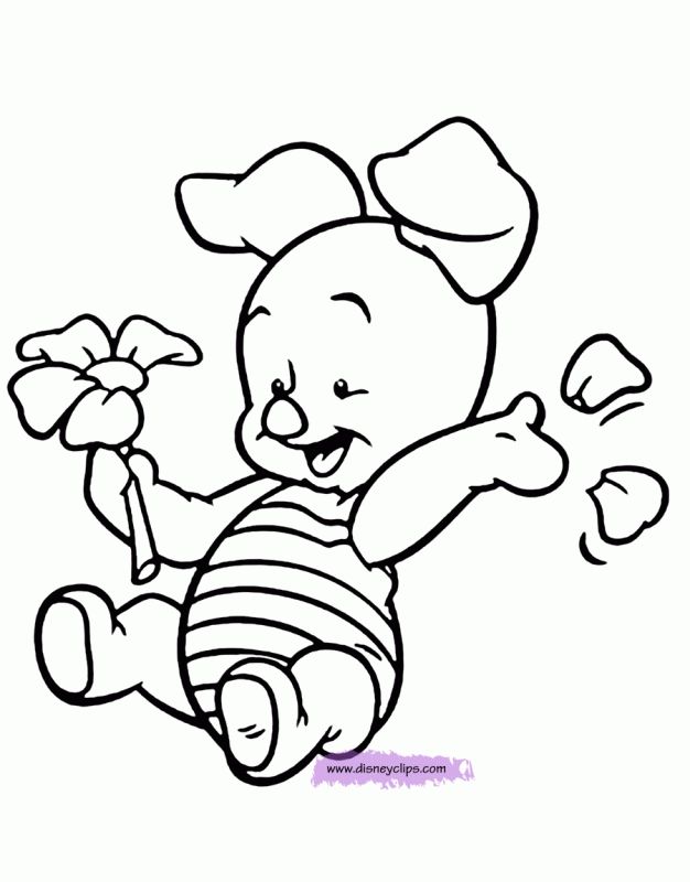 baby winnie the pooh and friends coloring pages  coloring