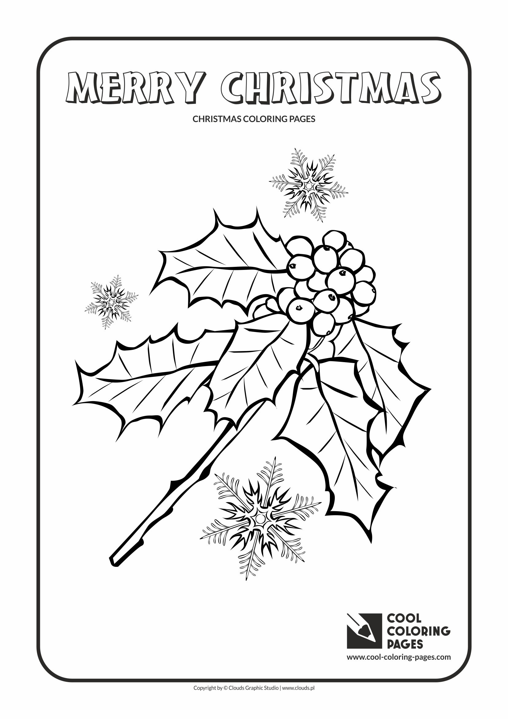 Cool Coloring Pages Holly Berries coloring page - Cool Coloring Pages |  Free educational coloring pages and activities for kids