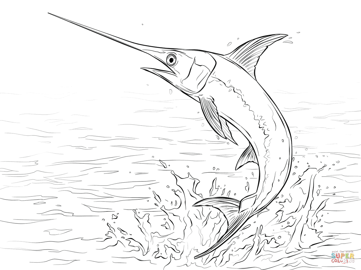 Jumping Fish Coloring Pages - Coloring Home