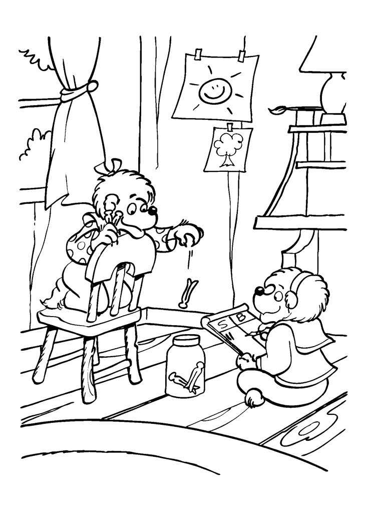 The Berenstain Bears Coloring Pages Coloring Home