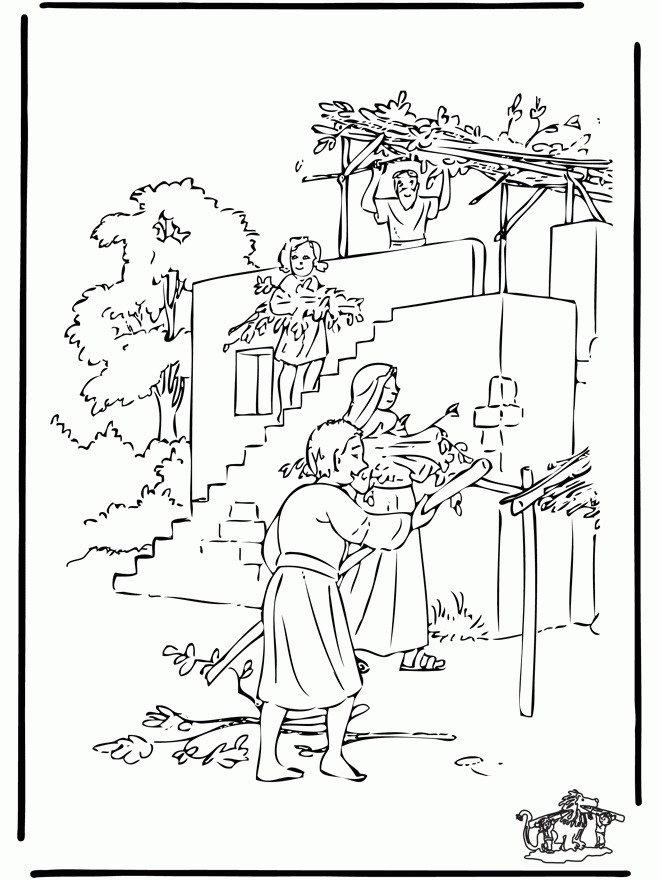 Sukkot Coloring Pages - Coloring Home