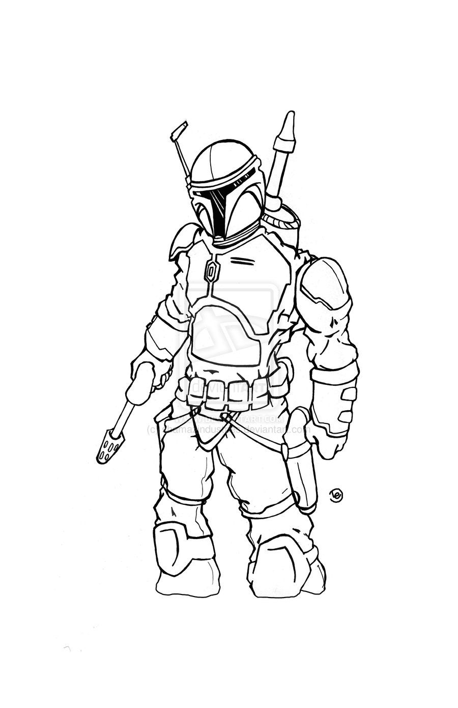 Boba Fett Helmet Coloring Pages   Coloring Home