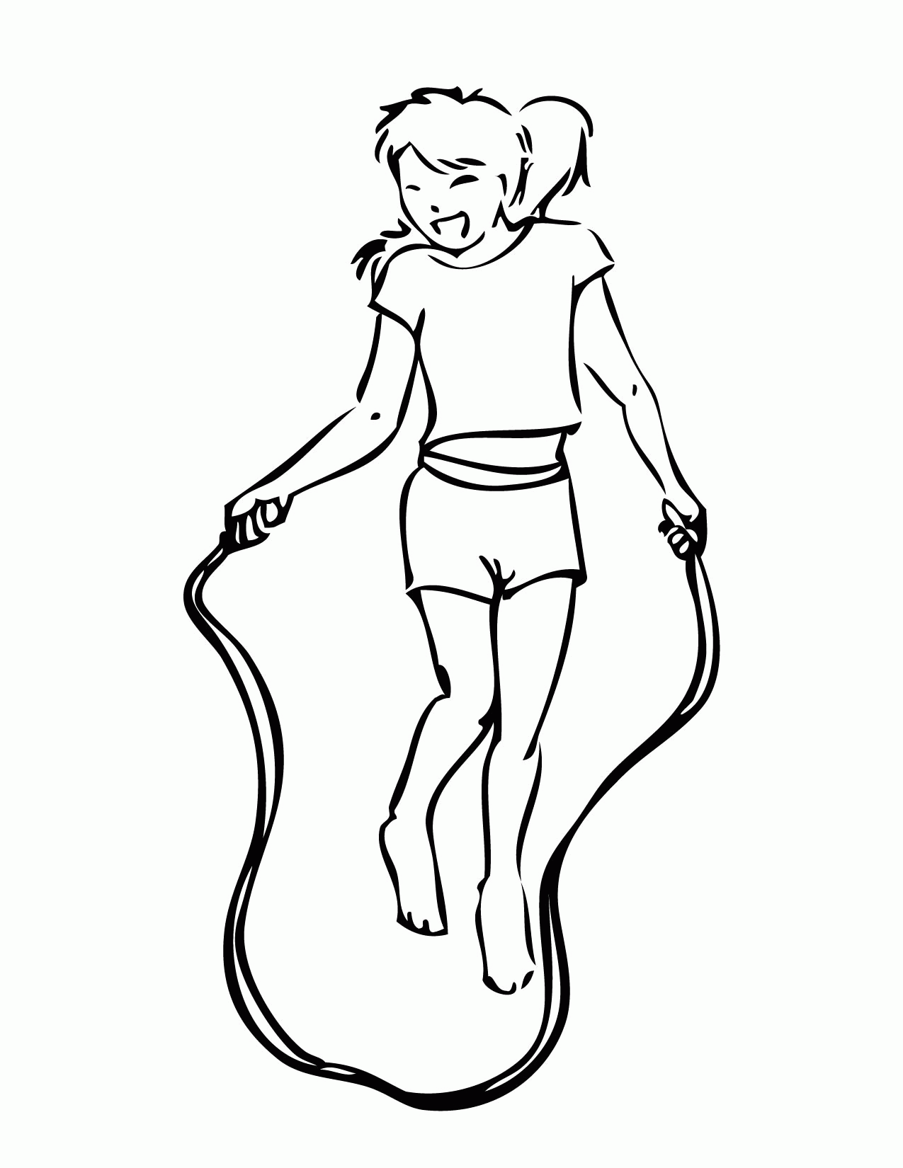 Jump rope coloring pages download and print for free