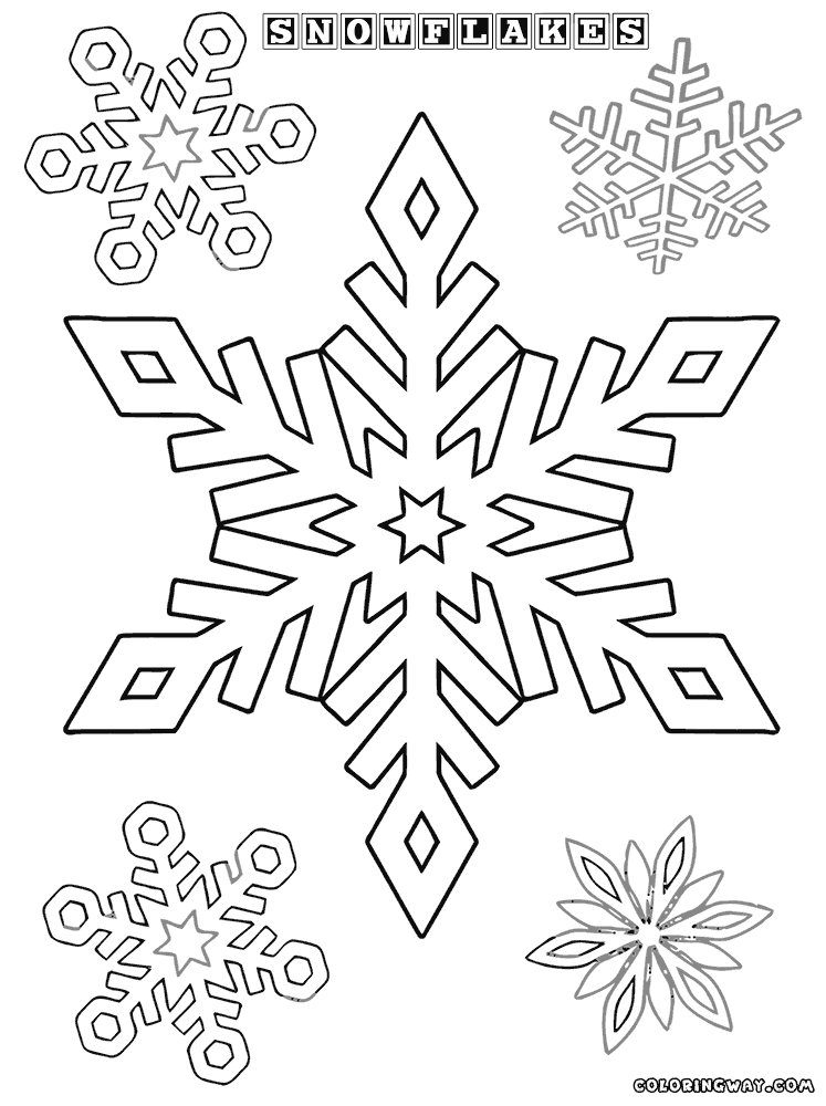 Snowflake coloring pages | Coloring pages to download and print