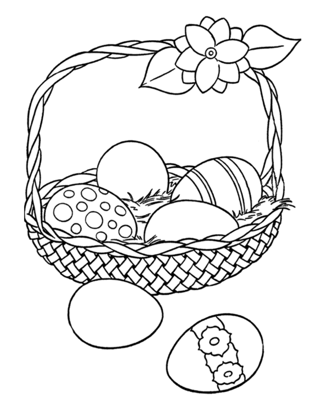 Printable easter-egg-basket-coloring-page