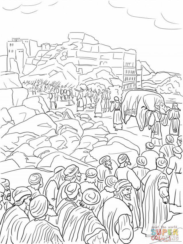 Battle Of Jericho Coloring Pages