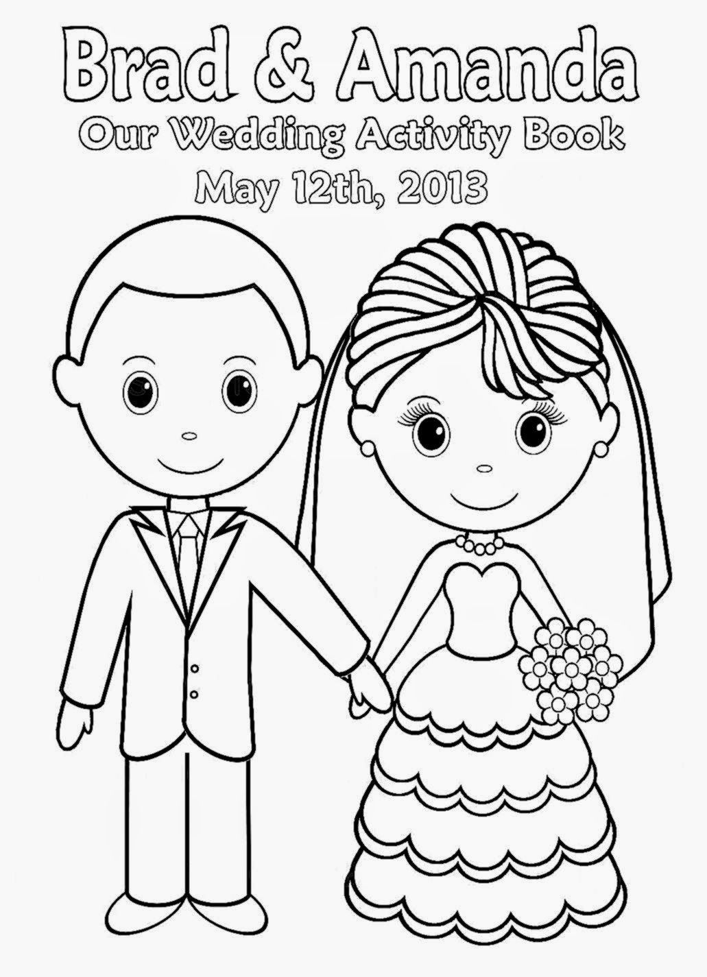 Free Coloring Pages For Wedding Coloring Books - Coloring