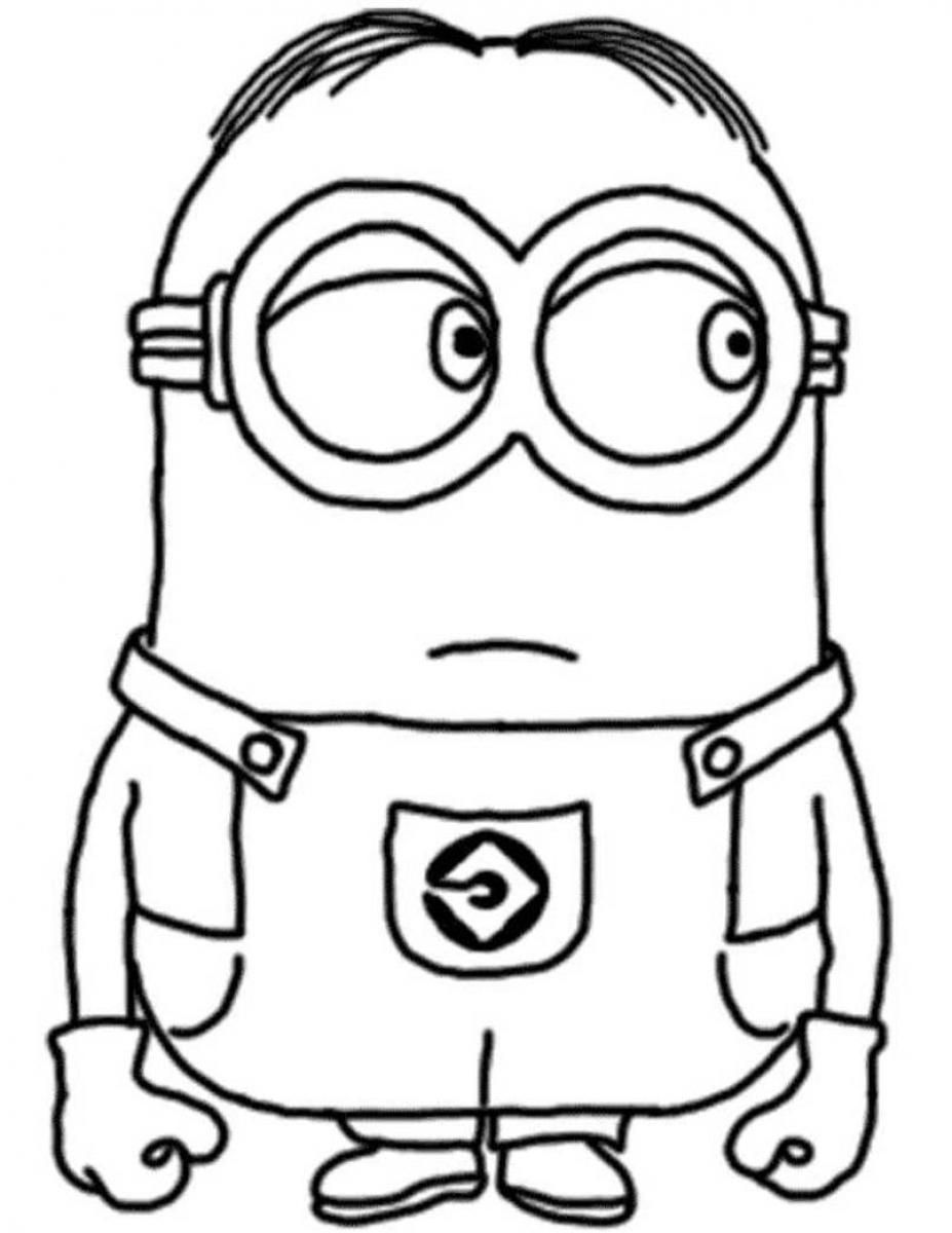 Amazing of Stunning Girl Minion Coloring Pages In Minion #2756