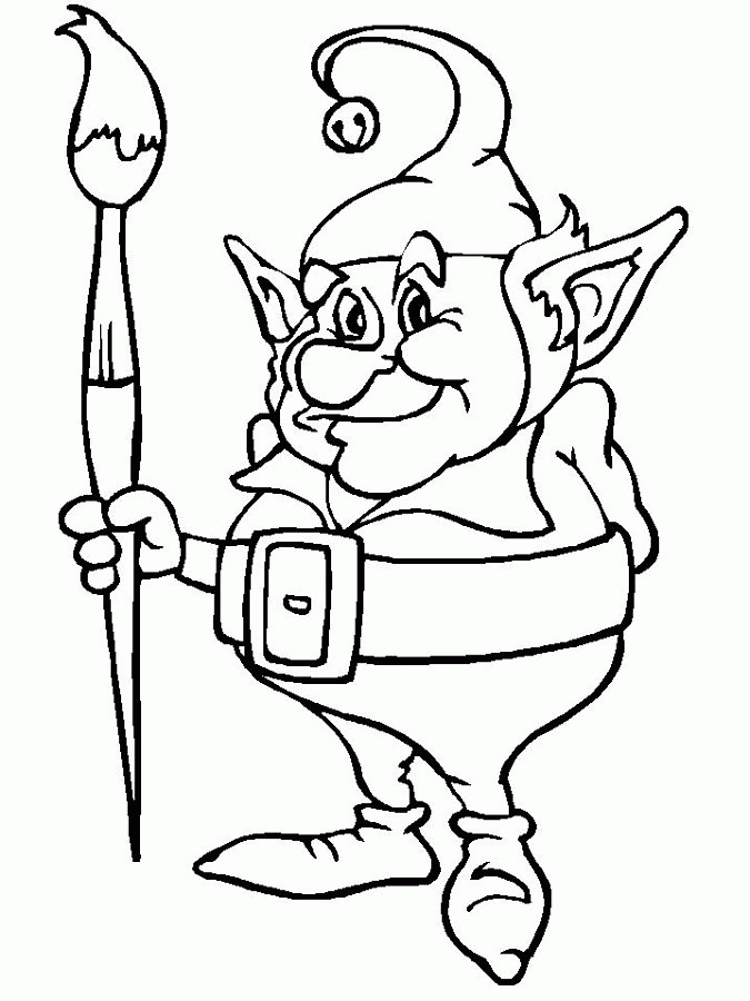 Elf On The Shelf Coloring Pages Free - Coloring Home