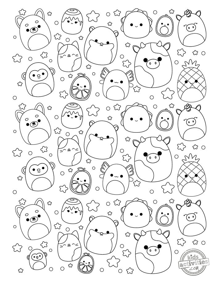 Cutest Ever Squishmallow Coloring Pages ...