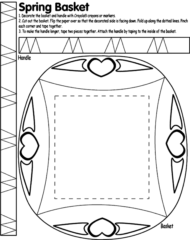Easter Baskets Coloring Pages | Coloring