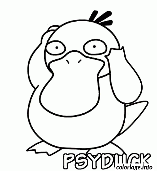Pokemon Coloring page of PSYDUCK Pokemon coloring pages