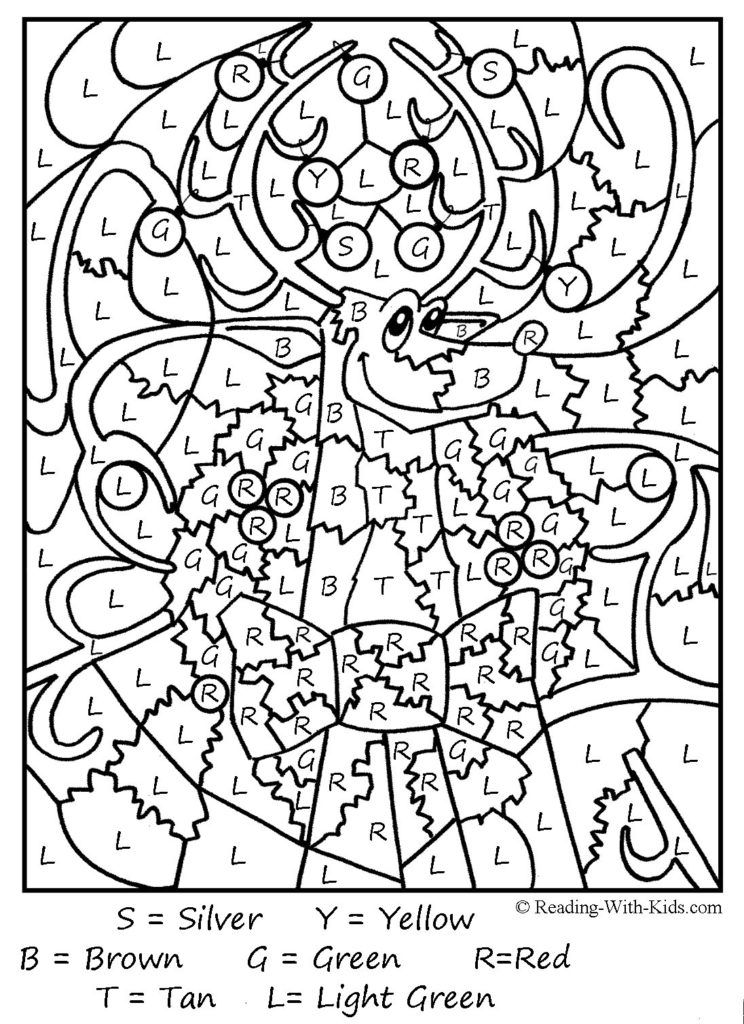 Coloring Pages: Free Color By Number Printables For Adults Free ...