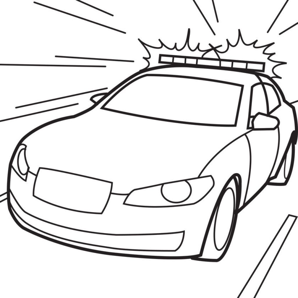 Police Car Coloring Pages To Print - Coloring Home