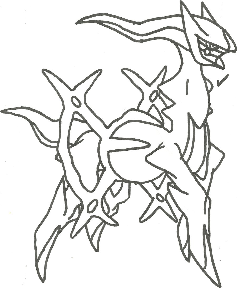 Pokemon Arceus Coloring Page - Coloring Home