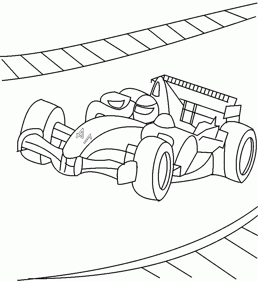 Race Car Number 10 Coloring Page - Race Car Car Coloring Pages 