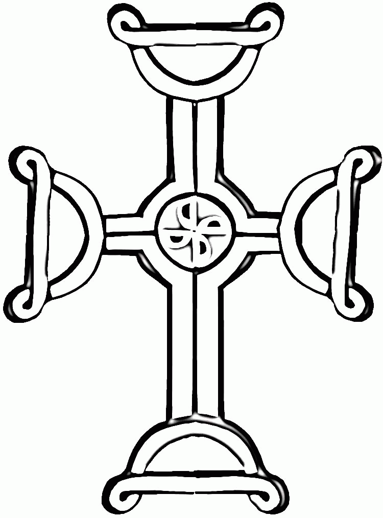 Celtic Cross Coloring Online | Super Coloring